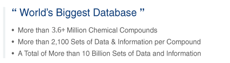 Biggest and Largest Chemical Database